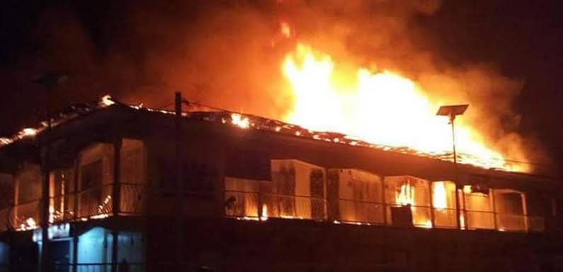Panic In Lagos Over Fire Outbreak