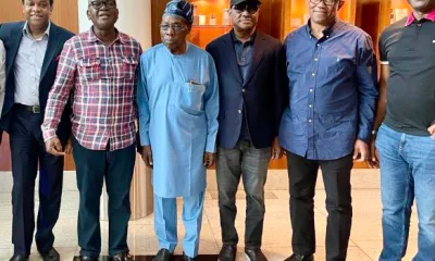 Photo News: Nigerians Await Outcome Of Obasanjo, Obi, Wike’s Meeting In London