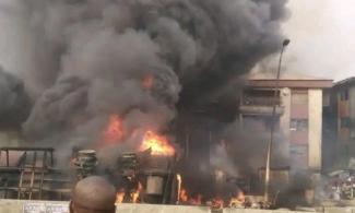 Fire Guts Onitsha Chemical Market
