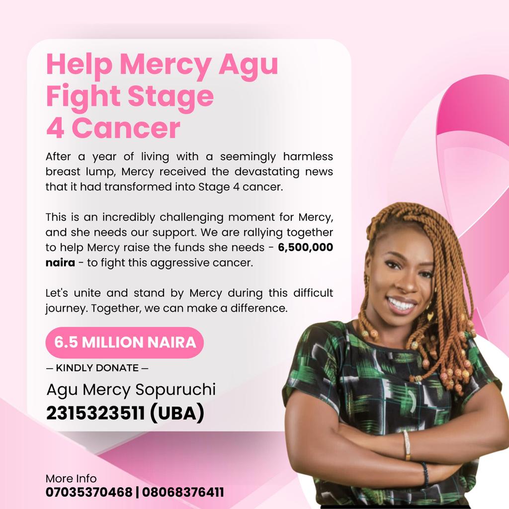 Mercy Needs Our Support To Fight Cancer