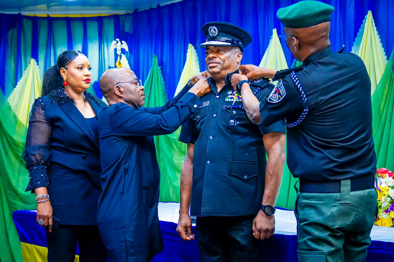 Otti, Police IG Decorate Promoted Senior Officers