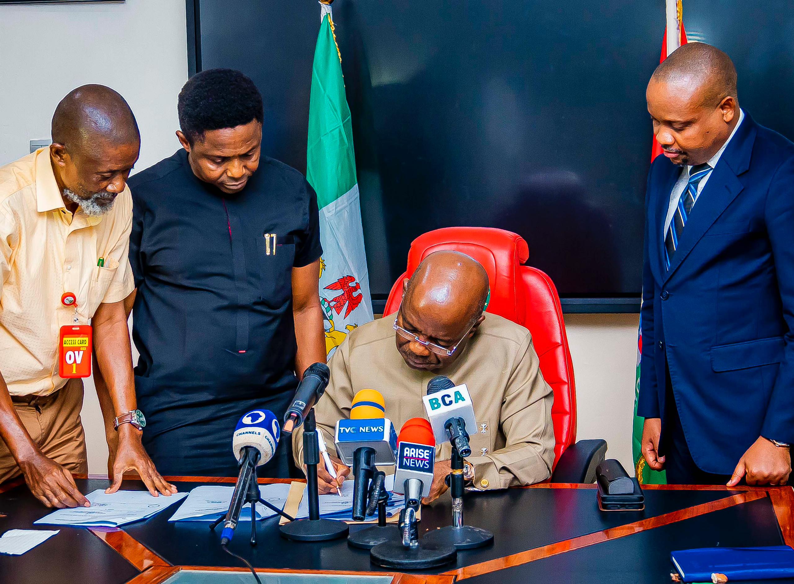 Breaking: Gov Otti Signs Law Repealing Pensions For Past Governors, Deputies