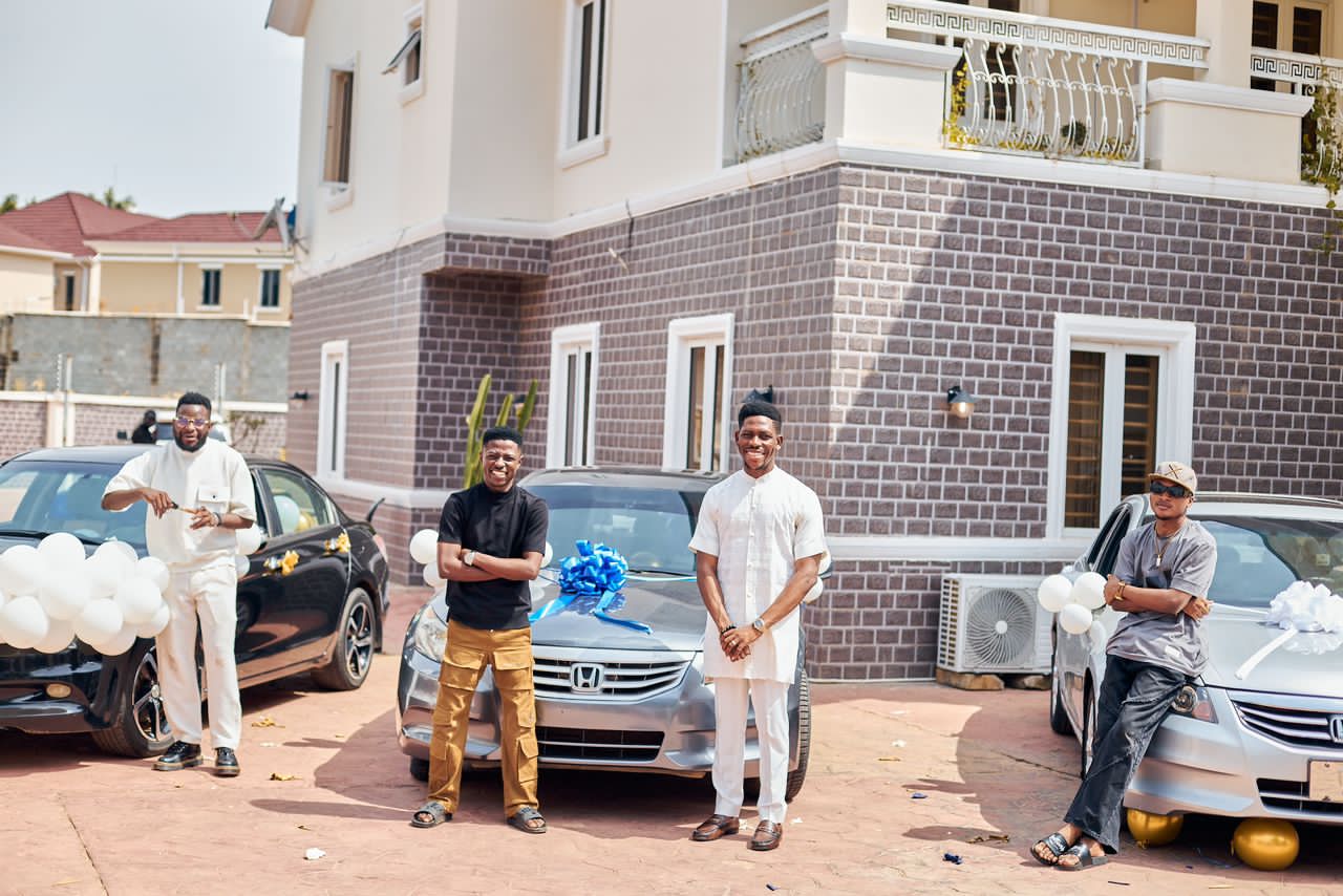Photo News: Spotlite Nation Boss, Moses Bliss, Gifts Three Signees Brand New Cars