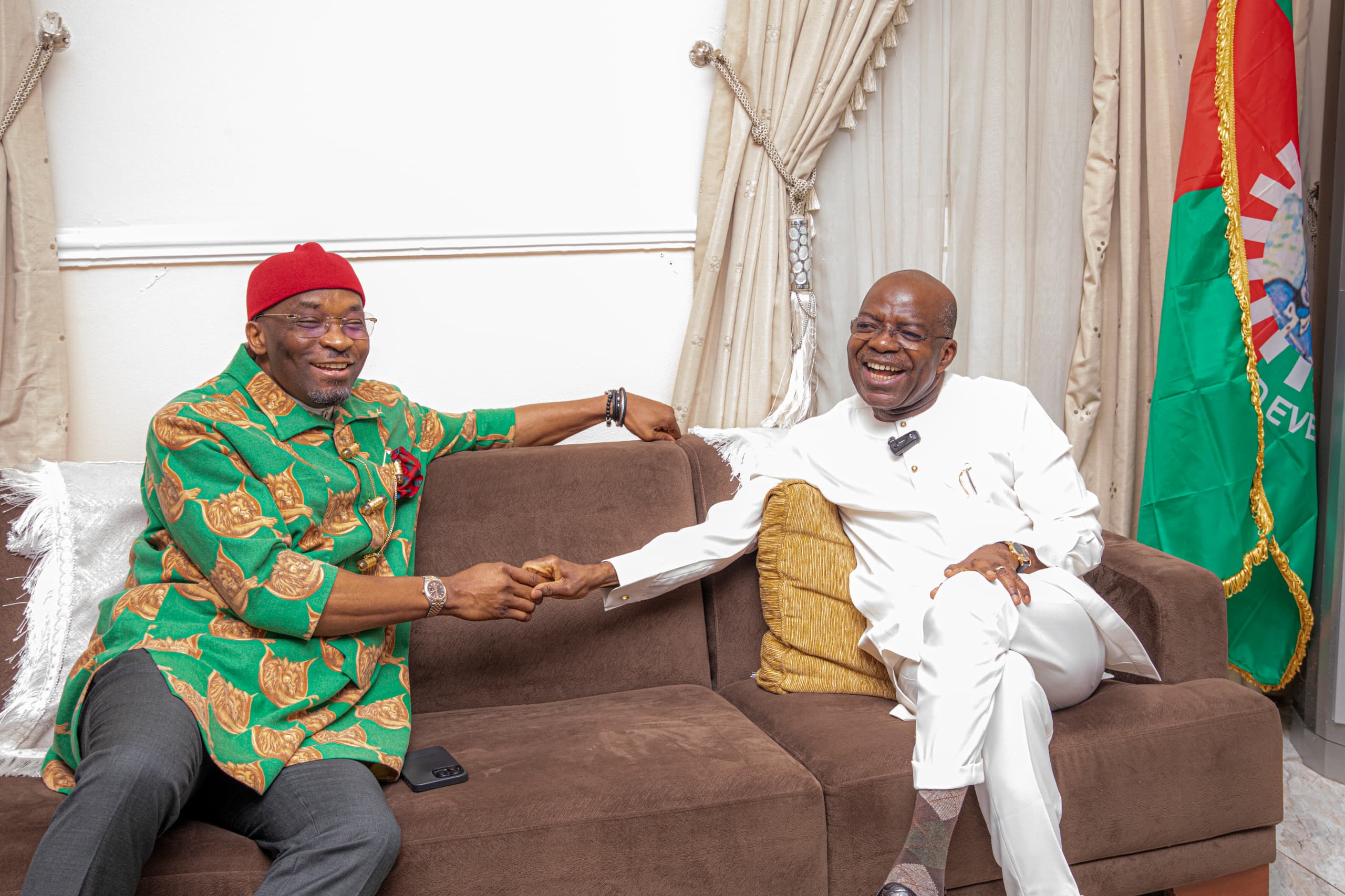 Reps Deputy Speaker, Benjamin Kalu, Visits Abia State Governor, Alex Otti